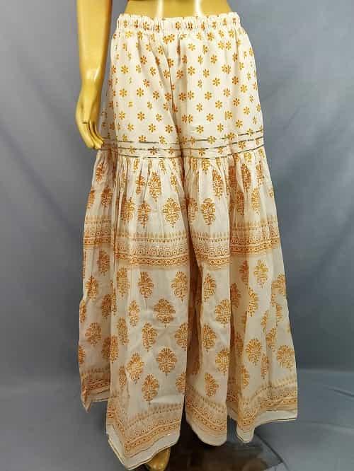 Cotton Printed heavy ghera Sharara